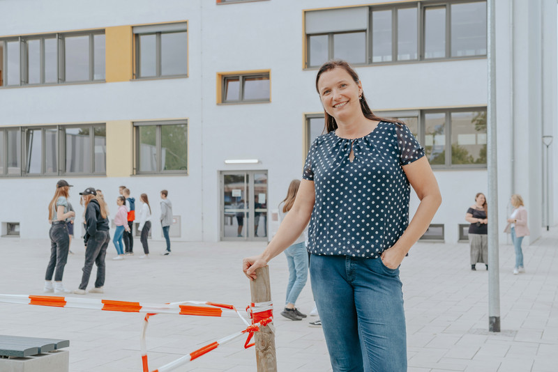 Das Bild zeigt Schulleiterin Katja von Hagen.